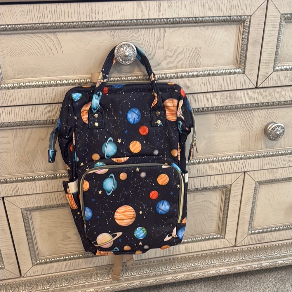 Space-Themed Backpack with Planets
